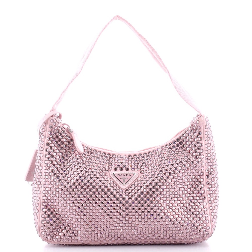 PRADA Re-edition 2000 Crystal Bag Pink handbag bag